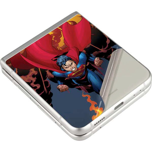 DC Comics Superman Action Flying Pose Galaxy Z Flip3 5G Skin